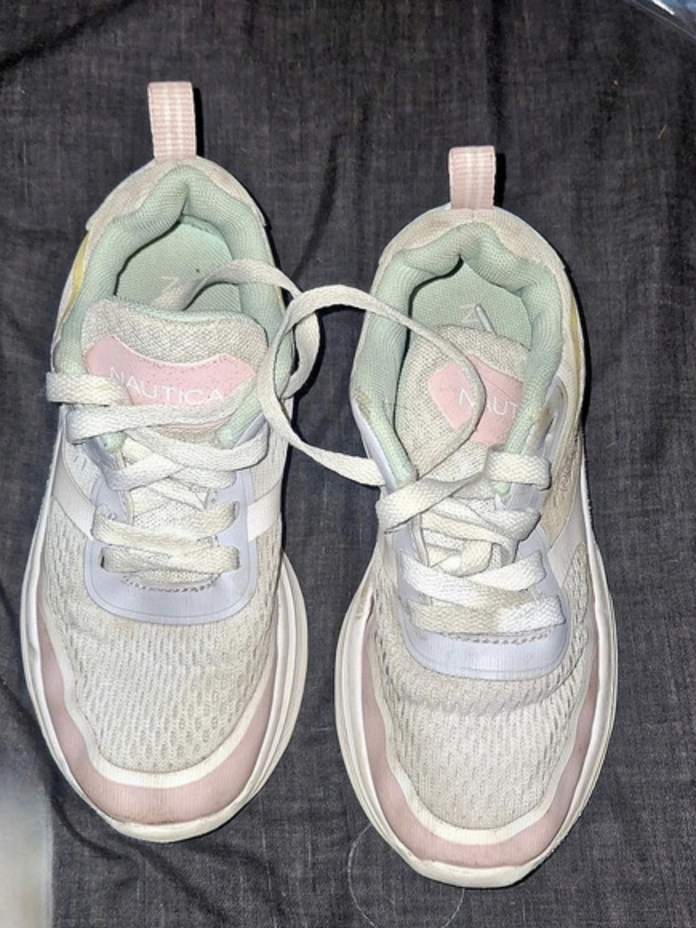 Nautica Color Block Sneakers in Pink & Blue